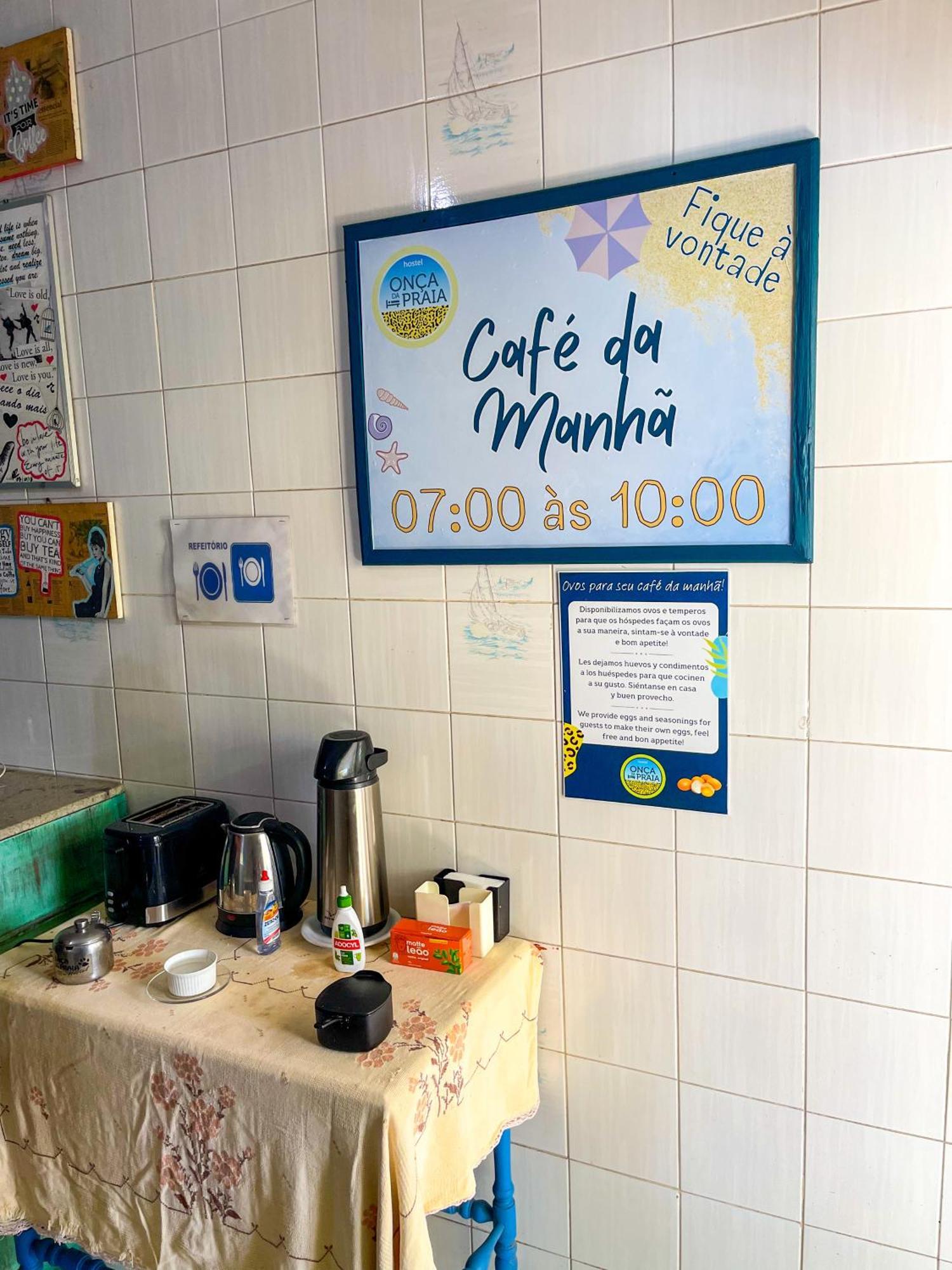 Onca Da Praia Hostel Vitoria Bagian luar foto